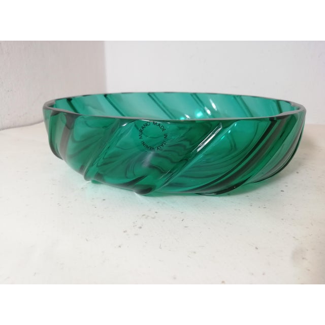 Emerald Green Vase by Venini, Italy, 1989 For Sale - Image 6 of 8