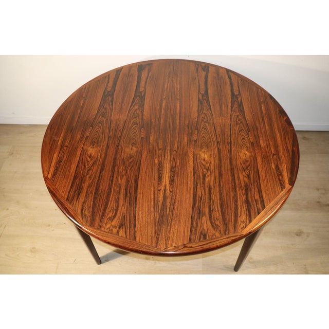 Scandinavian Extendable Dining Table in Rosewood by VV Moble, 1960 For Sale - Image 9 of 18