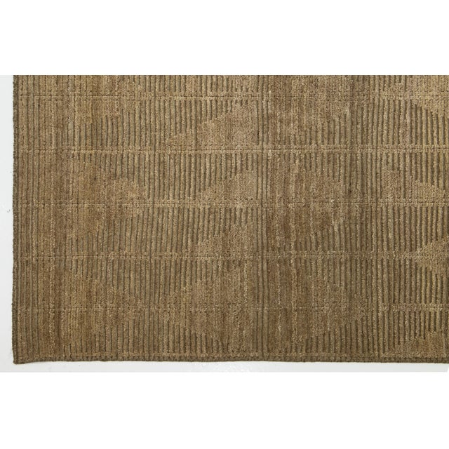 12 X 15 Modern Brown Moroccan Wool Rug With Allover Design For Sale - Image 10 of 12