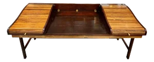 Edward Wormley for Dunbar, Rosewood and Mahogany Rolltop Desk