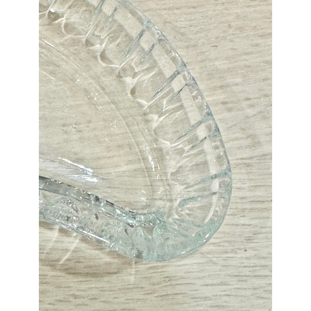 Vintage Ruffled Edge Glass Bone Plates-Set of 6 For Sale In New Orleans - Image 6 of 6
