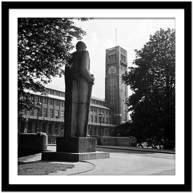 Bismarck Monument View to Deutsches Museum, Munich Germany, 1937 For Sale - Image 4 of 5