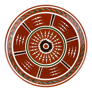 1996 Vintage Hand Thrown H & E Pugh Redware Bowl Signed Southwestern Style Art Pottery