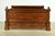 Wood Ethan Allen French Louis Philippe Burl Wood Queen Size Bed For Sale - Image 7 of 12