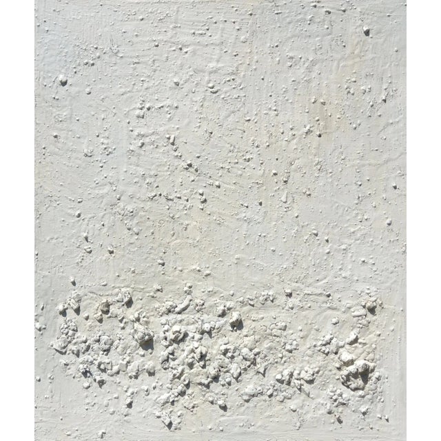 'California Beach' #1 - Yellow Butter Abstract Relief Seascape Oil Painting by Diane Grant Oil on canvas. *From a series...