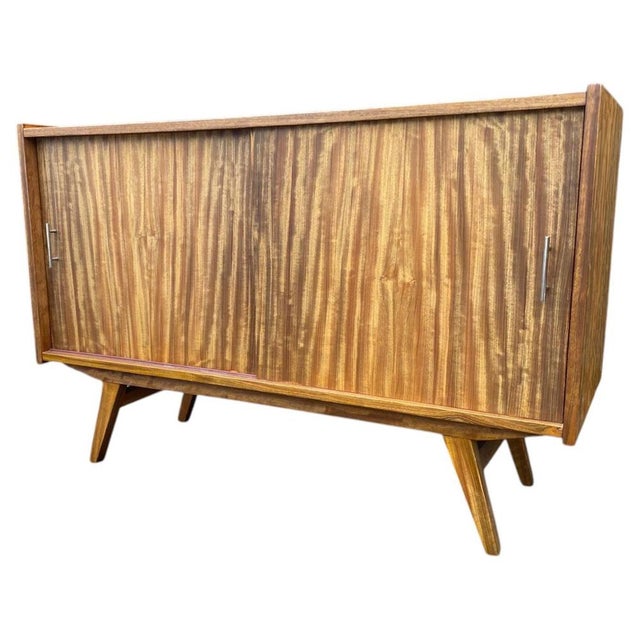 Mid-Century Modern Walnut Sideboard by Słupskie Fabryki Mebli, 1960s For Sale - Image 16 of 16