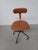 Rare Fritz Hansen - Harbo Sølvsten swivel chair with adjustable seat hight and hight of backrest in tube steel and...