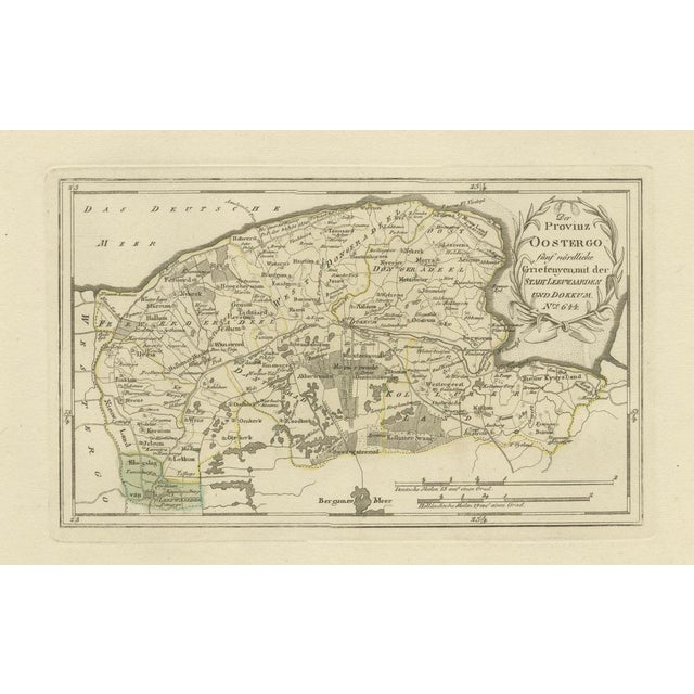 Antique Map of Leeuwarden and Dokkum by Von Reilly, 1791 For Sale - Image 10 of 10
