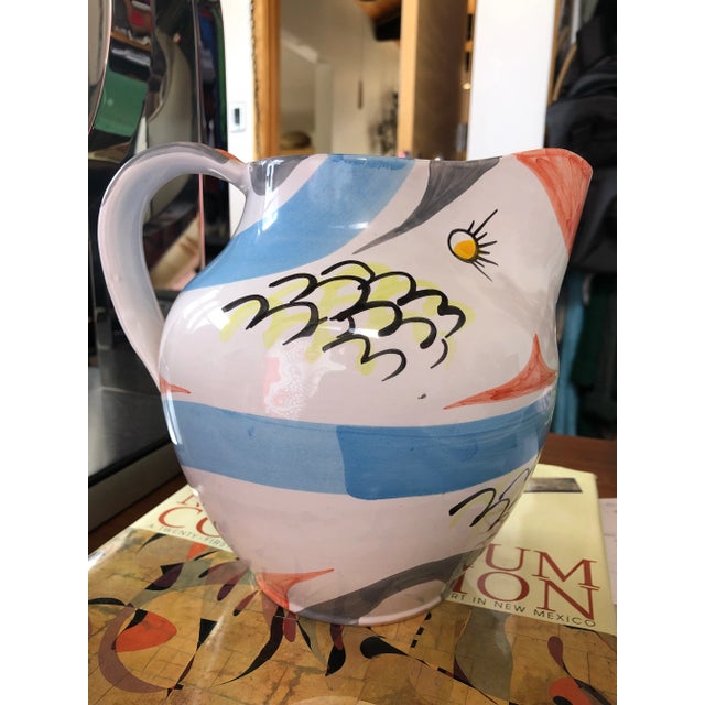 Fun piece. Italian Deruta pitcher in very good condition. Perfect for the Deruta or just even pitcher collector. *