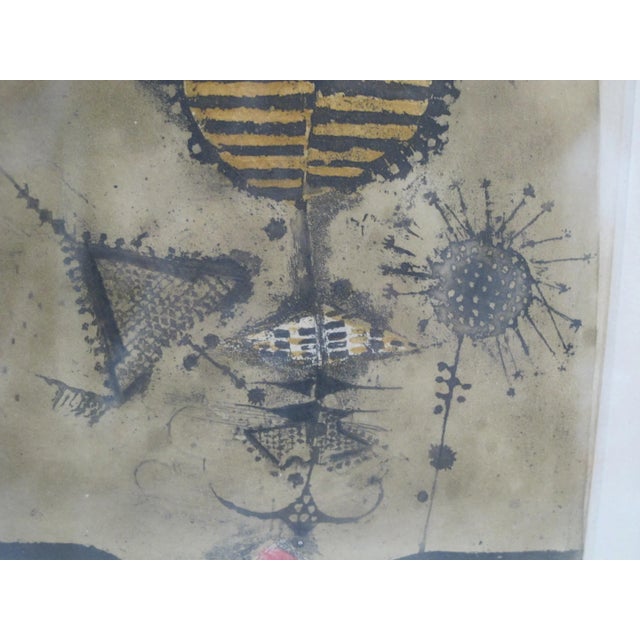 Mid 20th Century Johnny Friedlaender Signed Framed Two Birds Deux Oiseaux III Engraving For Sale - Image 5 of 7