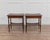 Brown Mid 20th Century Pair of Louis XVI–Style Bedside Tables with Curved Fronts and Lower Shelves For Sale - Image 8 of 8