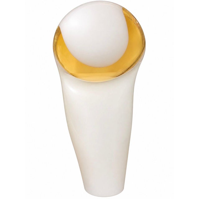 Mid-Century Modern 1970s Mid-Century Modern Gino Vistosi Murano “Ghost” Table Lamp For Sale - Image 3 of 7