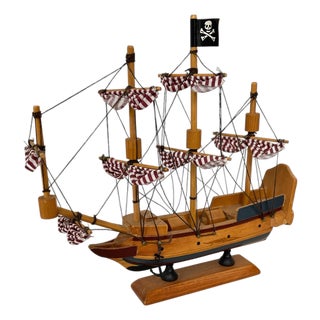 Vintage Pirate Ship Model For Sale