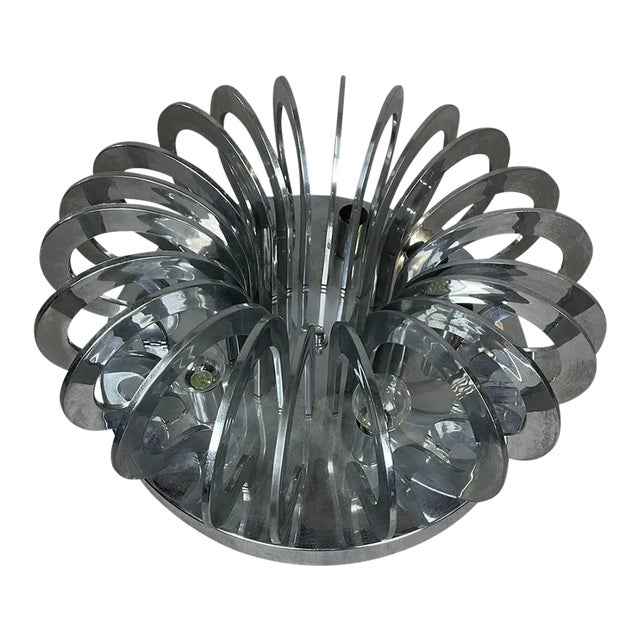 Chrome Ceiling Light, 1970s For Sale