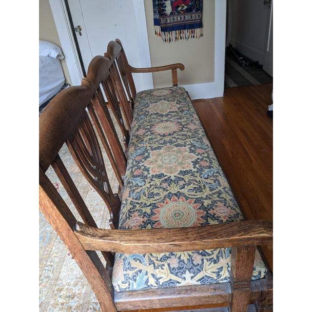 Mid 20th Century Wooden Bench For Sale - Image 5 of 11