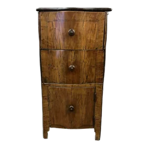 18th Century Italian Baroque Walnut Chest/Nightstand
