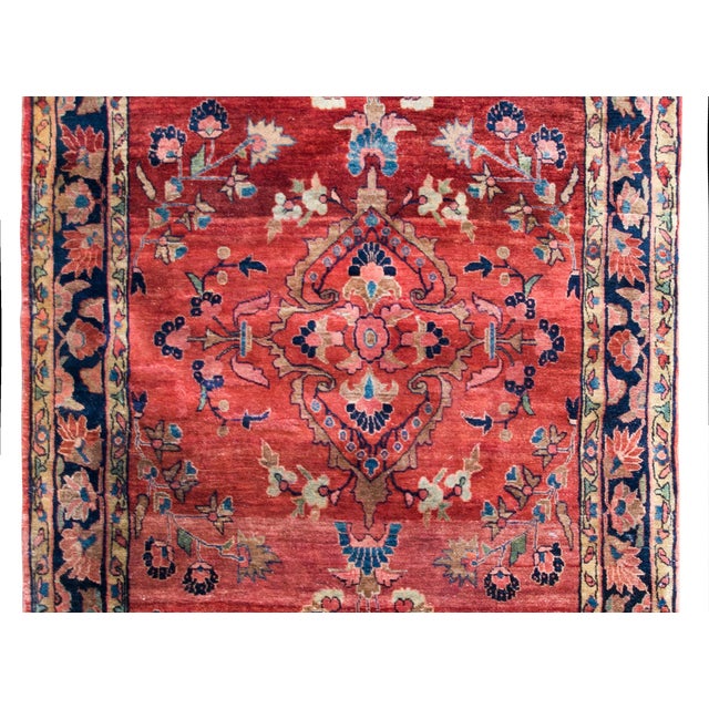 Early 20th Century Persian Sarouk Mohajeran Rug For Sale In Chicago - Image 6 of 14