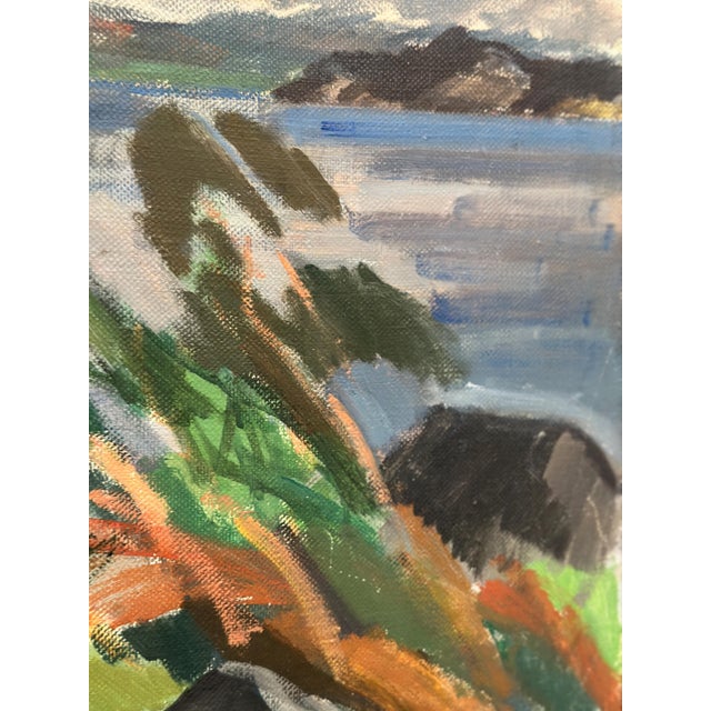Swedish School, Rocky Shoreline, 1950s, Oil on Canvas, Framed For Sale - Image 7 of 18