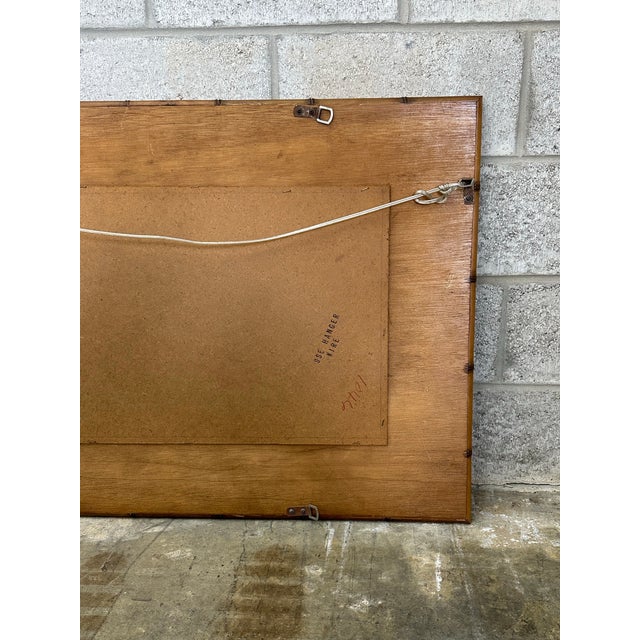 1980s Large Bamboo Wall Mirror For Sale - Image 12 of 12