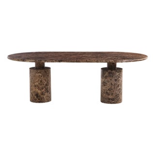 Late 20th Century Italian Marble Dining Table For Sale