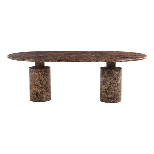 Late 20th Century Italian Marble Dining Table For Sale