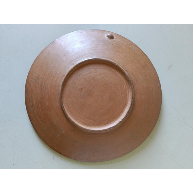 Large Ceramic Plate from Duilio Jimenez, 1970s For Sale - Image 9 of 12