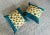 Transitional 20” X 20” LuLu Dk Linen Bird Print in Teal and Yellow Pillow Covers - a Pair For Sale - Image 3 of 9