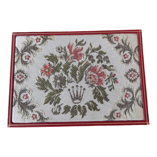 Vintage President Rolex Watch Box With Tapestry For Sale