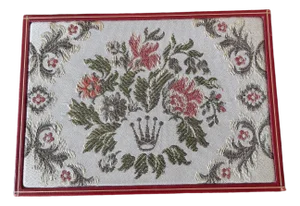 Vintage President Rolex Watch Box With Tapestry
