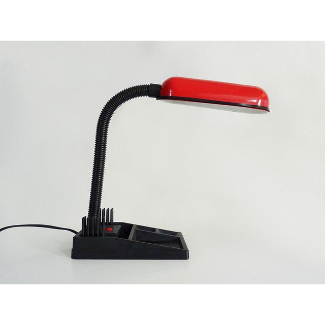 Flexible Desk Lamp with Pencil Holder, 1980s For Sale - Image 3 of 11