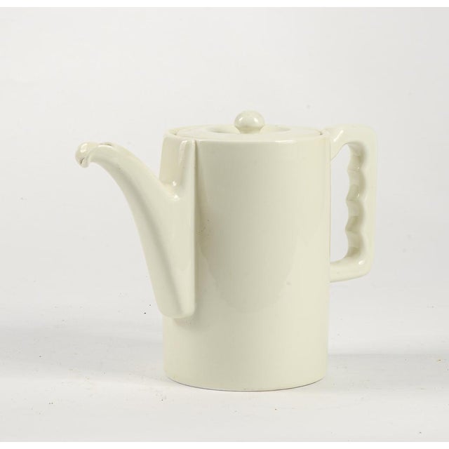Teapot in Matt White Ceramic from U.S.S. F, 1950s For Sale - Image 4 of 10