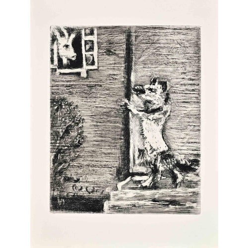 Marc Chagall, The Wolf, the Goat and the Kid, 1952, Etching For Sale