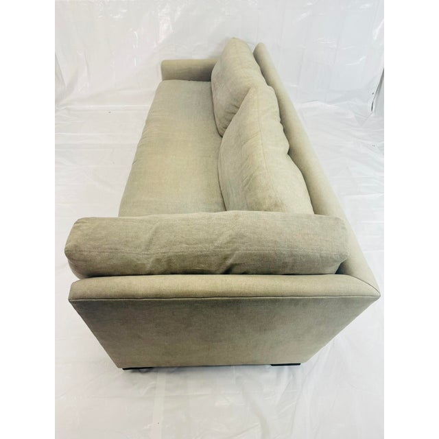 Restoration Hardware Linen 2-Piece Sectional Sofa, Modern Rh Corner Couch For Sale - Image 11 of 18