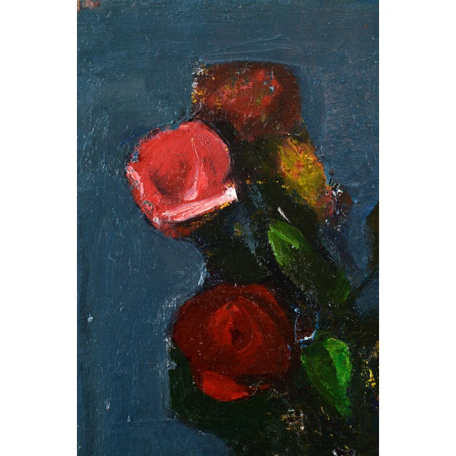 Aleksandr Rodin, Roses, 1980s, Oil on Canvas For Sale - Image 4 of 7