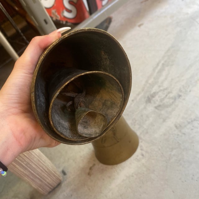 Brass 1970s Brass Bells With Bird Designs - Set of 2 For Sale - Image 8 of 10