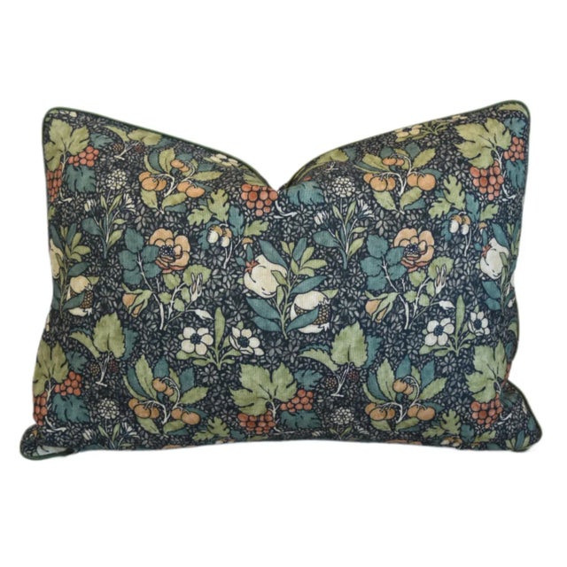 Textile G P & J Baker Lush Meadow & Fruit Botanical Floral Feather/Down Pillow For Sale - Image 7 of 7