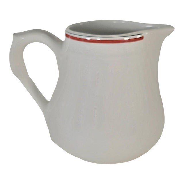 Porcelain D’Auteuil Jacques Lobjoy French Bistrot Creamer, 8 Oz For Sale