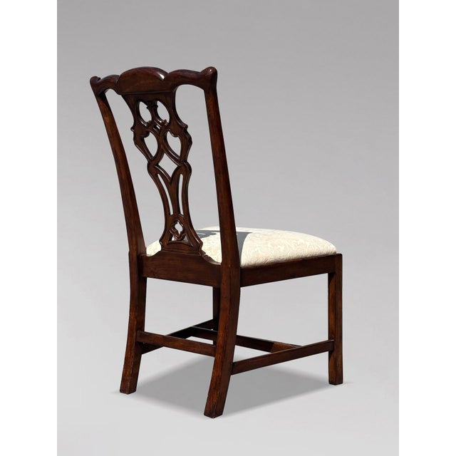 Brown Edwardian Chippendale Mahogany Dining Chairs, 1910, Set of 6 For Sale - Image 8 of 13