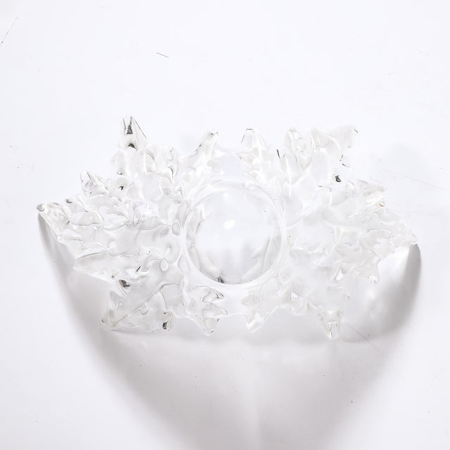 Mid-Century Modernist Crystal "Champs Élysées" Centerpiece Bowl Signed Lalique For Sale - Image 12 of 18