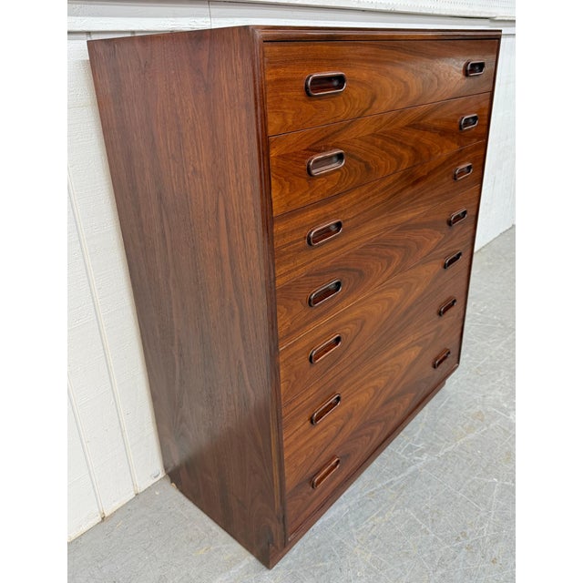 1960s Mid-Century Modern Jack Cartwright Rosewood High Chest For Sale - Image 5 of 7