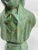 Late 20th Century Vintage Green Glazed Bust Statue For Sale - Image 10 of 11