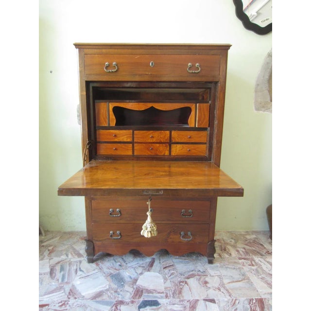 Secretaire in Mahogany, 1890s, in Good conditions. Designed before 1890