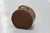 Brown Round Hat Box with Handle, 1920s For Sale - Image 11 of 18