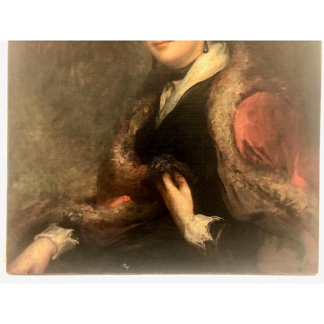 English Early 19th-Century British School Portrait of a Lady For Sale - Image 3 of 7