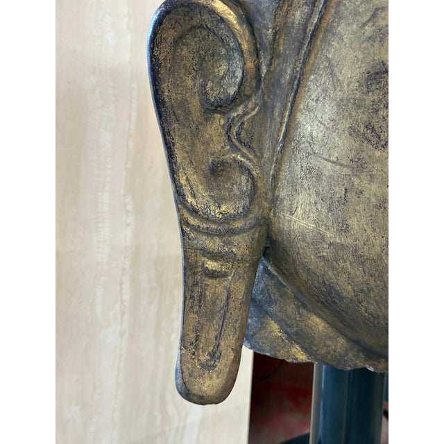 Early 20th Century Early 20th Century Southeast Asian Gilded Buddha Sculpture on Bronze Rain Drum Base For Sale - Image 5 of 18