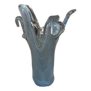 Vintage Murano Glass Vase, 1970 For Sale