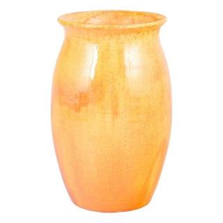 Yellow and Orange Glazed Ceramic Vase from Kähler, Denmark, 1930s For Sale
