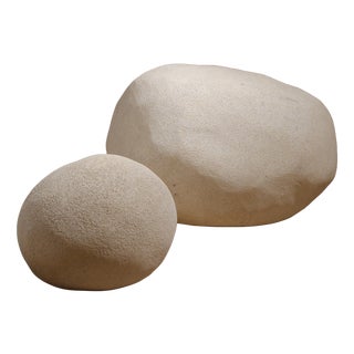 Moon Rock Dora Lamps by André Cazenave for Atelier A Paris, France, 1969, Set of 2 For Sale