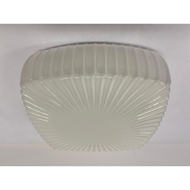 Mid-Century Glass Ceiling Lamp, Czechoslovakia, 1970s For Sale - Image 6 of 8