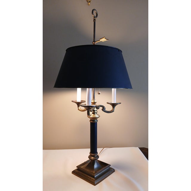 French Early 20th Century Brass French-Style Bouillotte Lamp For Sale - Image 3 of 18